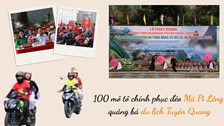 100 mô tô chinh phục đèo Mã Pì Lèng quảng bá du lịch Tuyên Quang