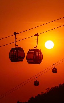 Sốt rần rần khoảnh khắc hoàng hôn đẹp siêu thực tại núi Bà Đen 