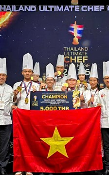 Đội tuyển đầu bếp Việt Nam thắng lớn tại Cuộc thi Đầu bếp Tài năng Thái Lan 2026