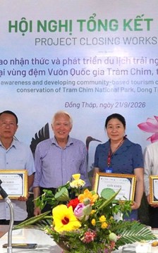 Nhân rộng mô hình du lịch trải nghiệm gắn với bảo tồn thủy sản ở Đồng Tháp