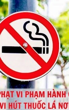 Mức xử phạt đối với hành vi hút thuốc lá nơi công cộng
