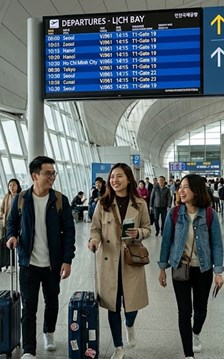 Du khách quốc tế đến Hàn Quốc ngày càng tăng qua các sân bay khu vực