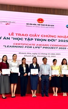 Dự án “Học tập trọn đời”: Góp phần nâng cao nguồn nhân lực du lịch 