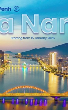 Khôi phục đường bay thẳng Phnom Penh - Đà Nẵng từ giữa tháng 1.2026