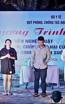 Lai Châu: Biểu diễn nghệ thuật tuyên truyền về phòng, chống tác hại của thuốc lá