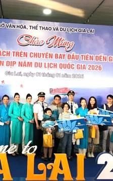 Gia Lai đón những vị khách đầu tiên trong Năm Du lịch Quốc gia 2026