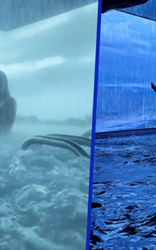 Suối nước nóng “giông bão” ở Trung Quốc mang đến trải nghiệm độc đáo