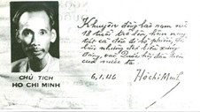 Chủ tịch Hồ Chí Minh viết “Lời kêu gọi quốc dân đi bỏ phiếu“