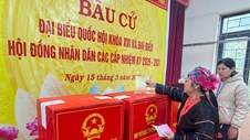 98,6% cử tri xã biên giới Na Sang đã hoàn thành bỏ phiếu 