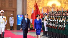 Thủ tướng Lê Minh Hưng chủ trì Lễ đón chính thức Thủ tướng Nhật Bản