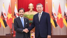 Tổng Bí thư Tô Lâm tiếp Quốc vương Brunei Darussalam Haji Hassanal Bolkiah