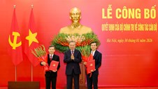 Tổng Bí thư Tô Lâm trao Quyết định của Bộ Chính trị phân công, bổ nhiệm cán bộ