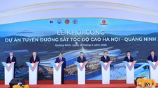 Thủ tướng dự lễ khởi công tuyến đường sắt tốc độ cao Hà Nội-Quảng Ninh