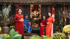 Nghệ sĩ tỳ bà Vũ Diệu Thảo lan tỏa thông điệp sum vầy qua MV “Tết bình an bên nhau”