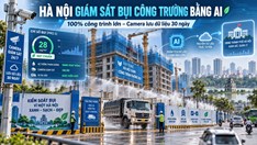 Hà Nội yêu cầu 100% công trình lớn giám sát bụi bằng camera, AI