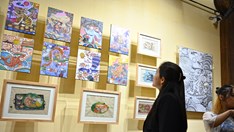 Triển lãm “Sắc màu truyền thống” đánh thức không gian đền Quan Đế 