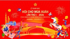 Bức tranh xuân rực rỡ 3 miền tại Lễ khai mạc “Hội chợ Mùa Xuân 2026“