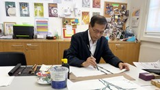 Thưởng lãm không gian thiền – thư pháp – hội họa của Trần Kim Hòa tại TP.HCM