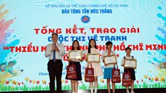 Trao 92 giải cuộc thi vẽ tranh “Thiếu nhi TP.HCM với Bác Tôn”