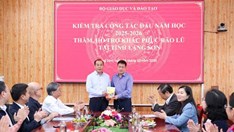 NXBGDVN cam kết đồng hành cùng học sinh và các trường học vùng bão lũ
