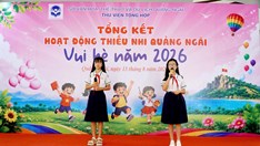 Thiếu nhi vui hè, thỏa sức sáng tạo tại thư viện Quảng Ngãi