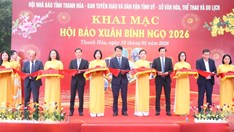 Hơn 350 ấn phẩm hội tụ tại Hội Báo Xuân Bính Ngọ 2026 ở Thanh Hóa