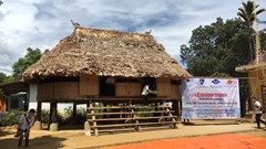 Phục dựng thành công nhà gươl truyền thống của đồng bào Cơ Tu