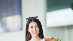 Hoa khôi Huỳnh Thuý Vi lên đường tham dự cuộc thi Hoa hậu châu Á-Thái Bình Dương