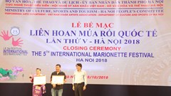 Bế mạc Liên hoan Múa rối quốc tế lần thứ V