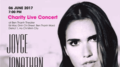 Ca sĩ người Pháp Joyce Jonathan biểu diễn tại Việt Nam