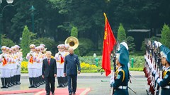 Tổng Bí thư, Chủ tịch nước chủ trì Lễ đón Tổng thống Ấn Độ