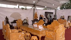 Choáng ngợp với bộ bàn ghế bằng ngọc siêu khủng có giá 8 tỉ đồng