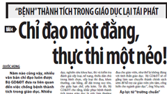 “Bệnh” thành tích trong giáo dục lại tái phát (Bài cuối): “Bắt bệnh” được rồi, “chữa chạy” được không?