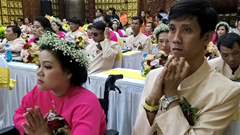 Lễ “Hằng thuận” tập thể cho 50 cặp cô dâu và chú rể khuyết tật