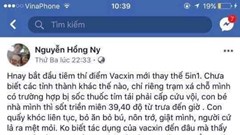 Triển khai tiêm vắcxin 5 trong 1 Combe Five: Theo dõi chặt chẽ phản ứng của trẻ sau tiêm