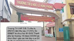 Bộ GD&ĐT hồi âm về phản ánh xung quanh cuộc thi giáo viên giỏi ở Hải Phòng