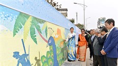 Khánh thành tranh gốm Sri Lanka trên Con đường gốm sứ