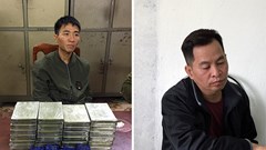 Mang 24 bánh heroin và 6.000 viên ma tuý trong ba lô