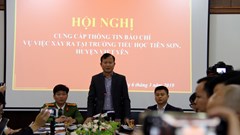 Liên quan đến vụ việc thầy giáo bị tố dâm ô với học sinh tại Việt Yên (Bắc Giang): Sẽ công bố kỷ luật trong tuần này