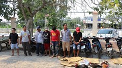 Kiên Giang: Triệt xóa ổ đá gà bắt 7 đối tượng và 20 xe máy