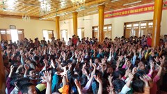 Hàng nghìn khán giả vùng cao được xem múa rối