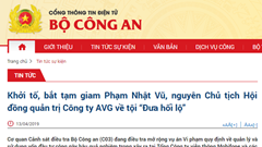 Ông Phạm Nhật Vũ bị bắt tạm giam với cáo buộc đưa hối lộ vụ AVG