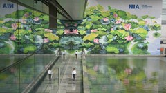 Tranh hoa sen giành Huy chương Vàng thiết kế quốc tế