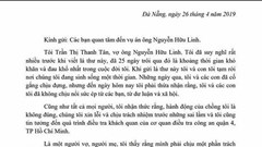 Vợ nguyên Viện phó Viện KSND TP Đà Nẵng yêu cầu công an can thiệp