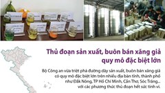 Thủ đoạn sản xuất, buôn bán xăng giả quy mô rất lớn