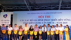 Kiên Giang tổ chức Hội thi Câu lạc bộ “Gia đình phát triển bền vững”