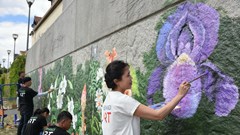 Khánh thành tranh tường Mùa xuân Pháp - Việt bên dòng sông Seine