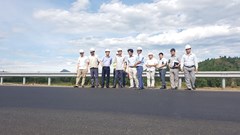 Tổng cục Đường bộ Việt Nam kiểm tra vị trí hằn lún vệt bánh xe trên cao tốc Đà Nẵng-Quảng Ngãi