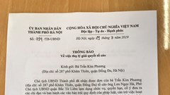 Thanh tra Hà Nội xác minh Phó Chủ tịch quận Bắc Từ Liêm bị tố cáo lạm dụng quyền hạn