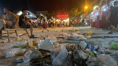 Festival Văn hóa Ẩm thực du lịch quốc tế - Nghệ An: Khách chen nhau ăn… cạnh rác